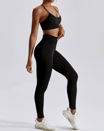 Leggings senza cuciture Zuri - Nero