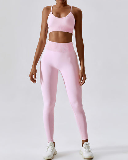 Leggings senza cuciture Zuri - Rosa