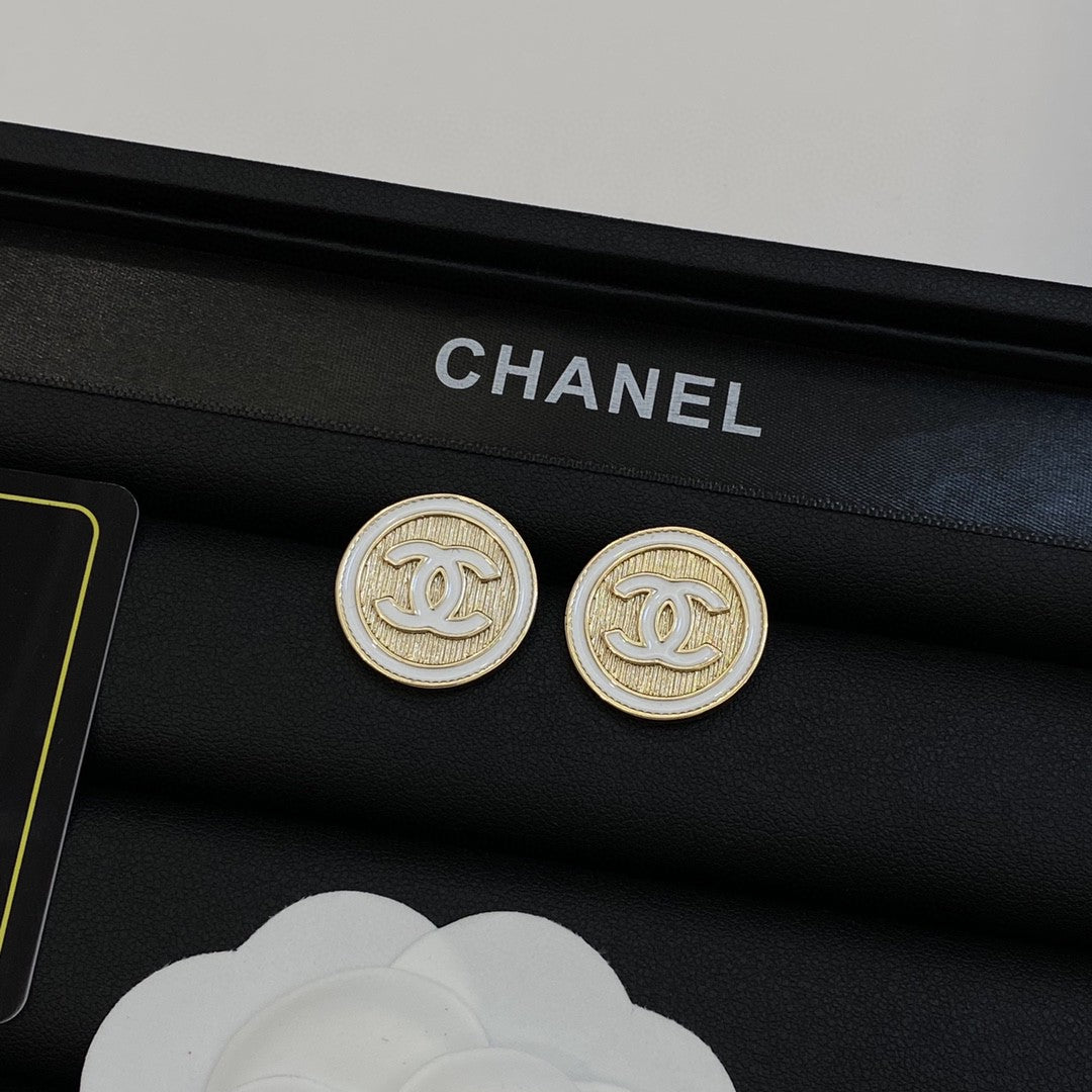 Vintage Round Metal Earrings