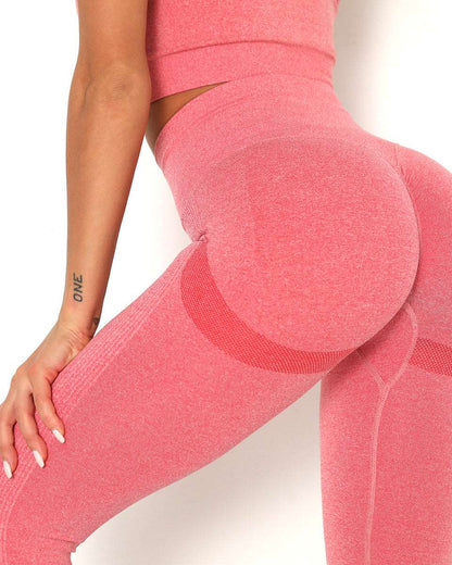 Amplify Scrunch Seamless Leggings - Coral
