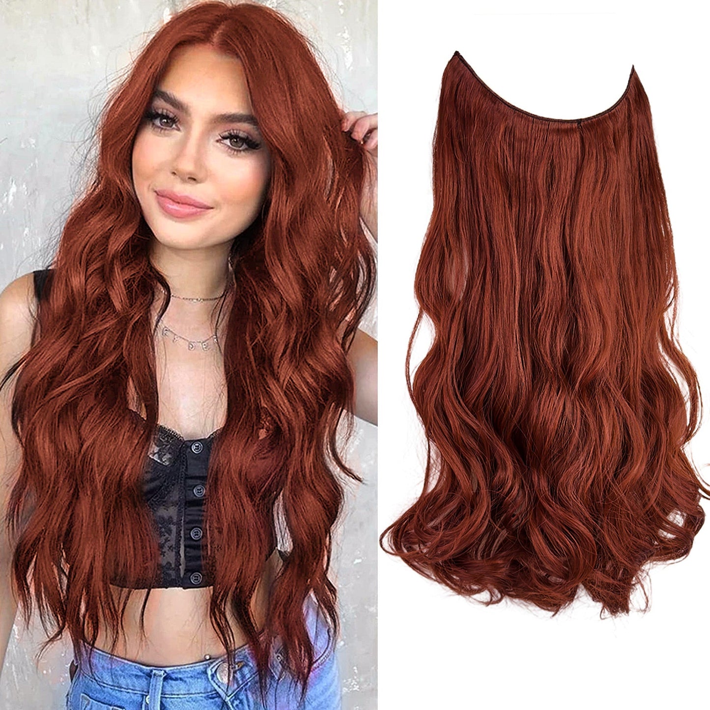 Wave Halo Clip in Hair Extensions