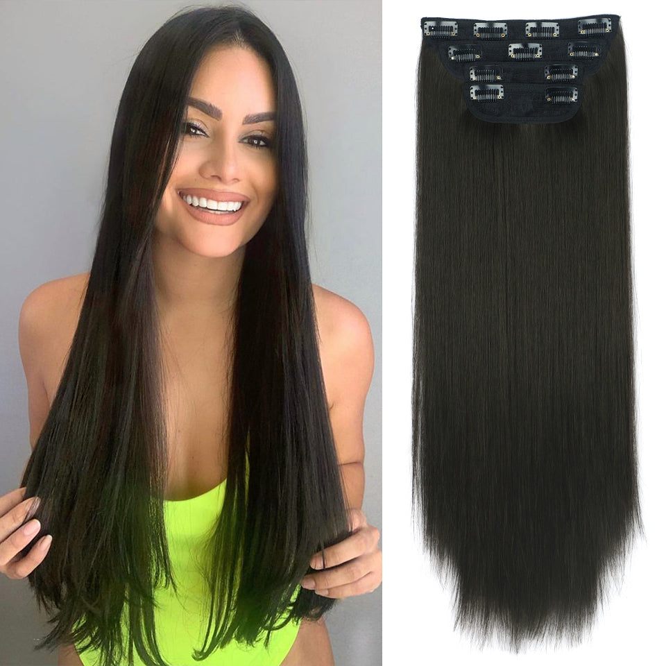 Long Straight Clip in Hair Extensions (4PCS)