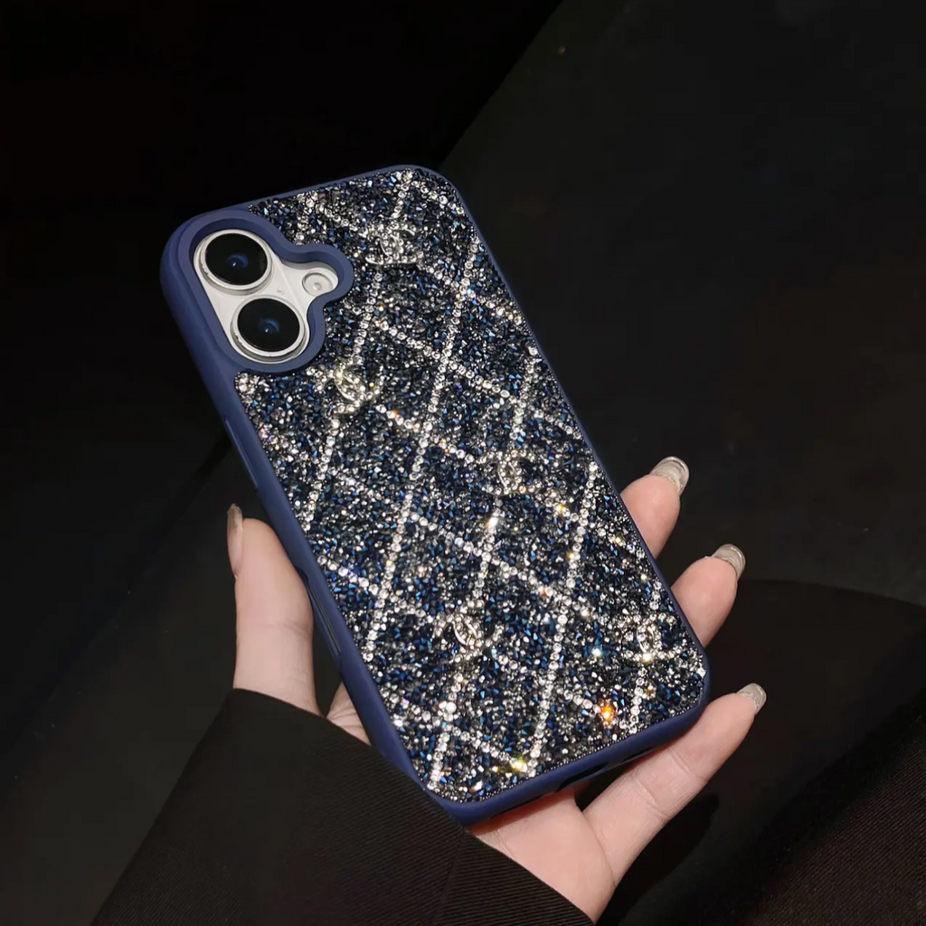 Custodia per telefono con strass e diamanti per iPhone