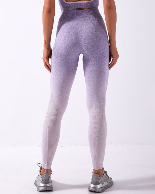 Leggings senza cuciture Calico Ombre - Viola