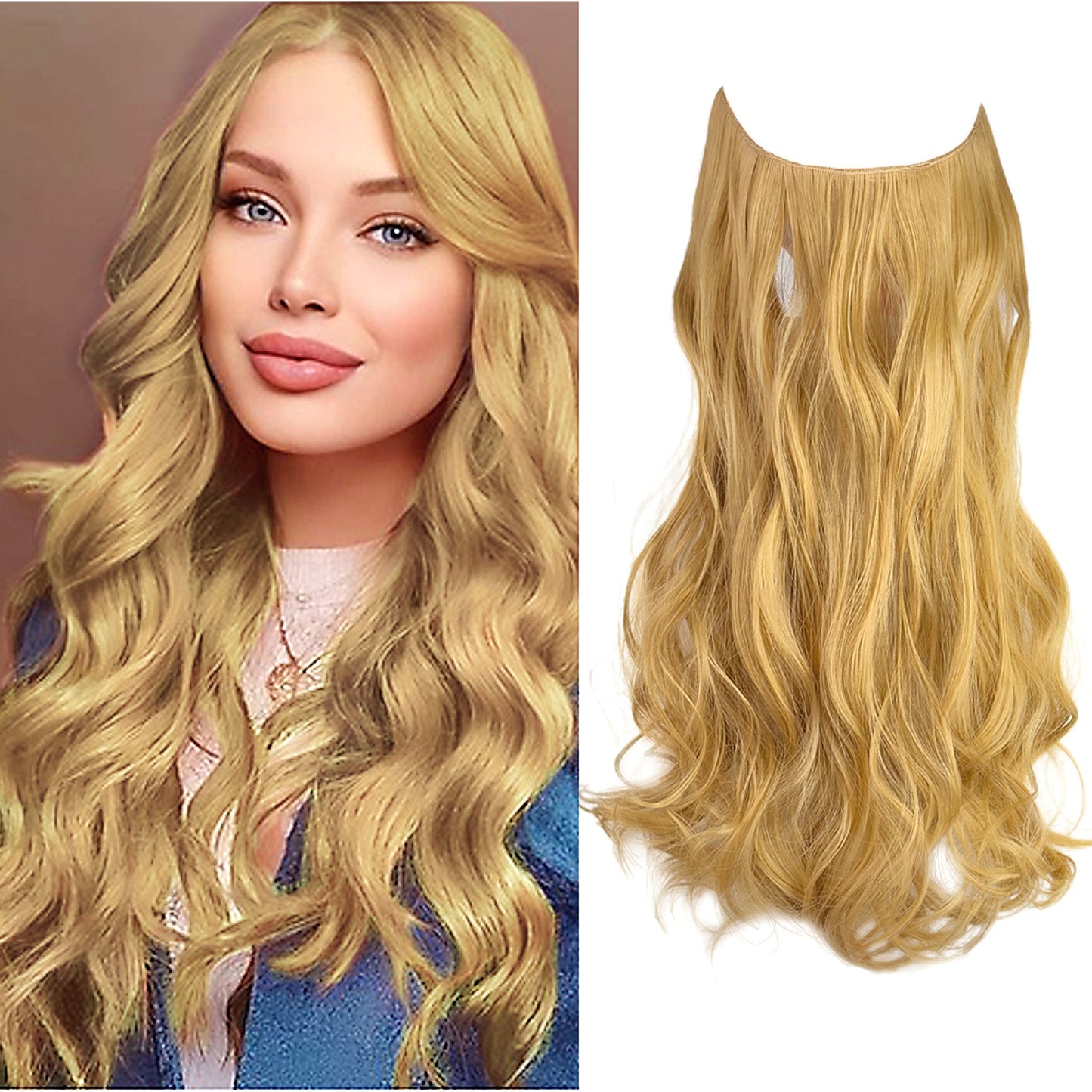 Wave Halo Clip in Hair Extensions