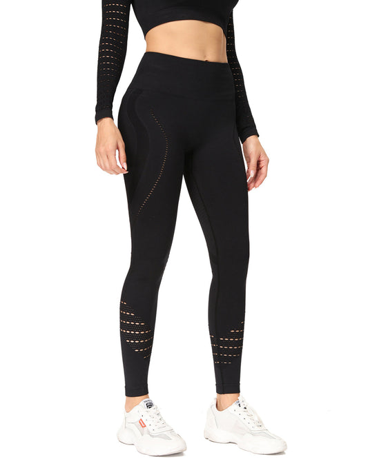 Leggings senza cuciture Catriona - Nero