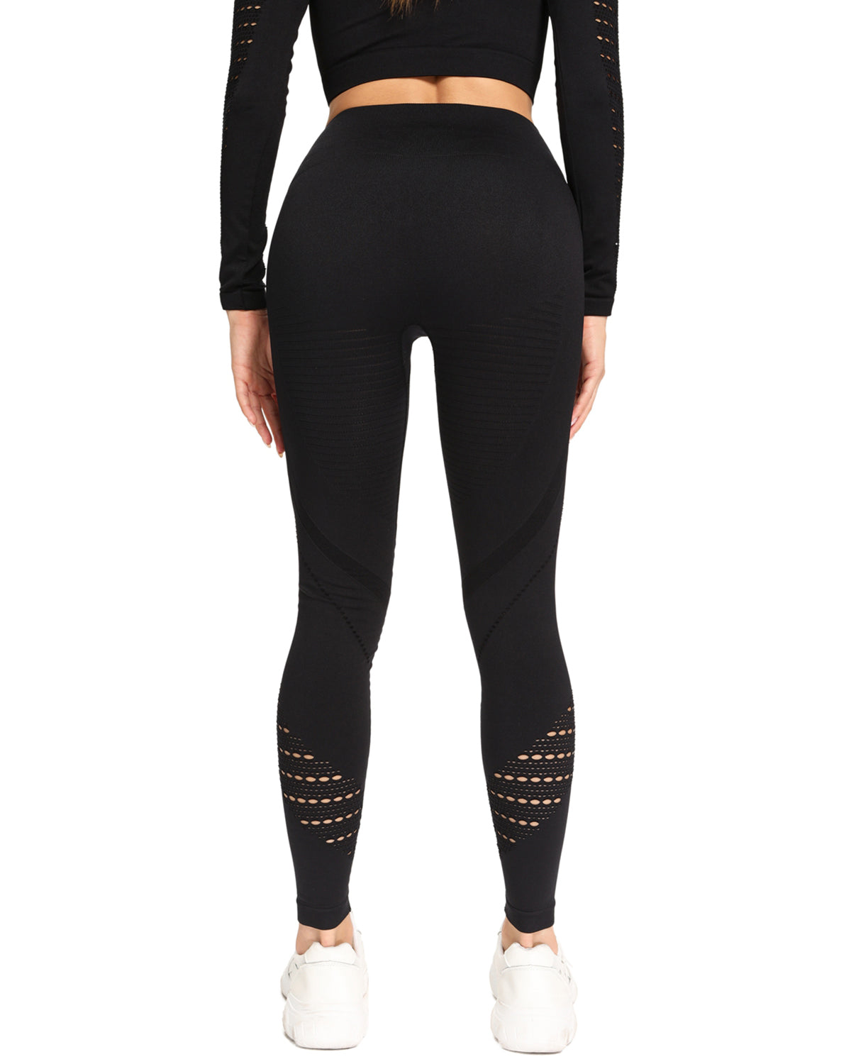 Leggings senza cuciture Catriona - Nero