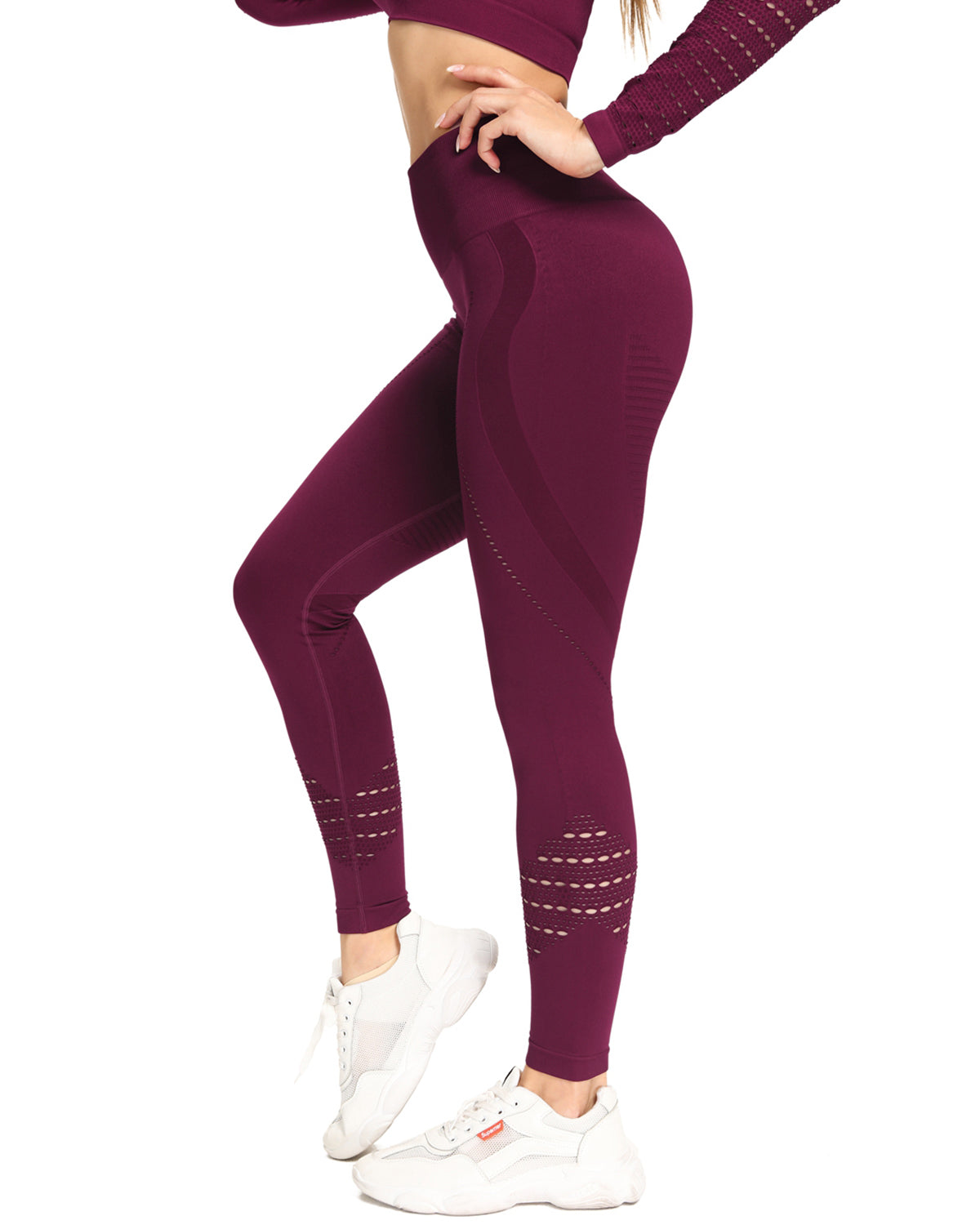 Leggings senza cuciture Catriona - Rosso