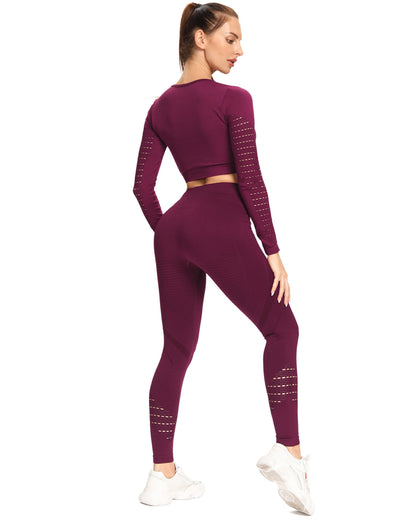 Leggings senza cuciture Catriona - Rosso