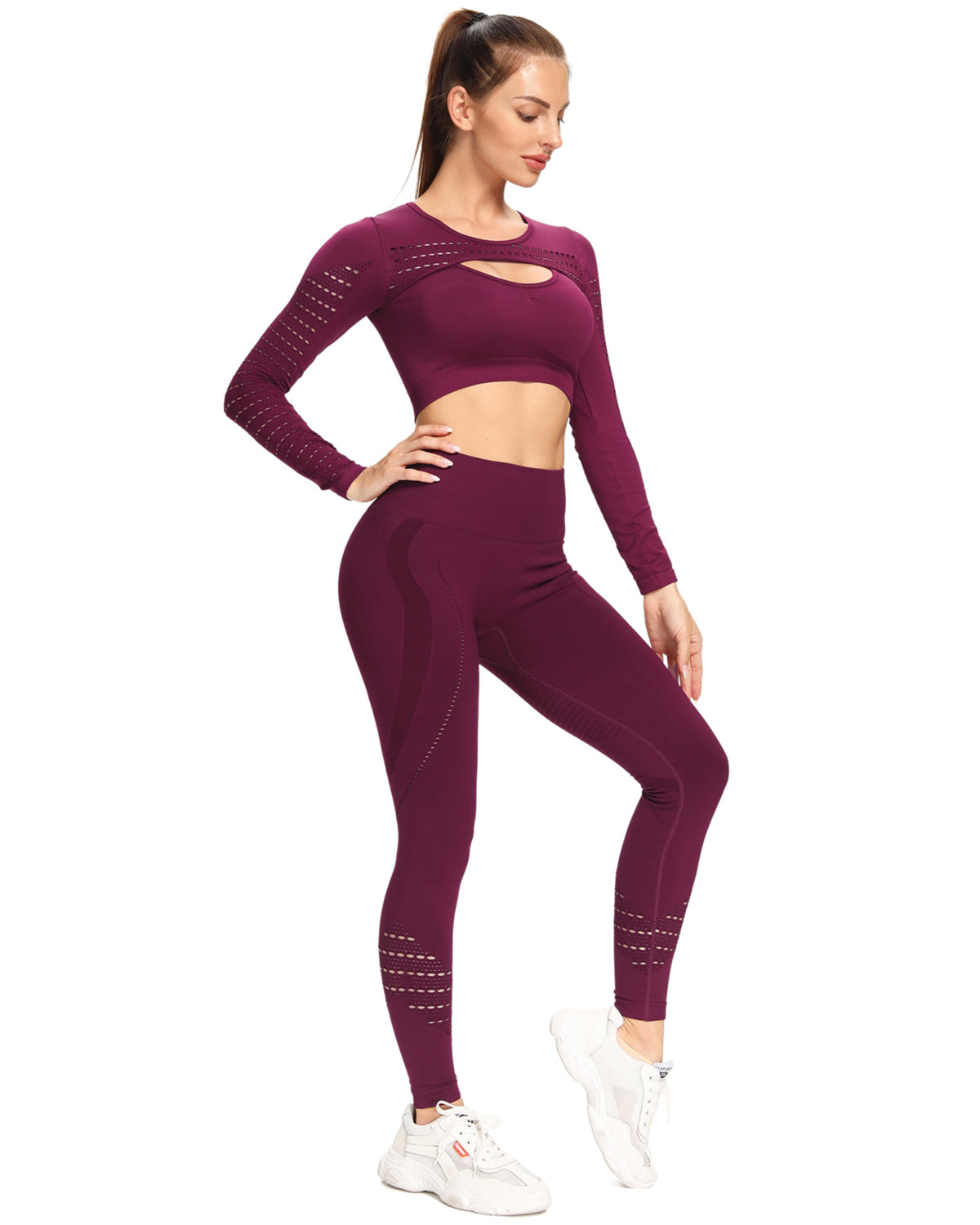 Leggings senza cuciture Catriona - Rosso