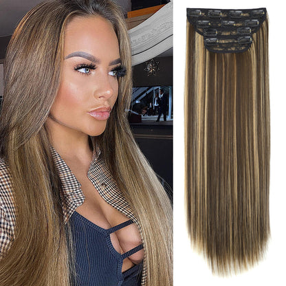 Long Straight Clip in Hair Extensions (4PCS)