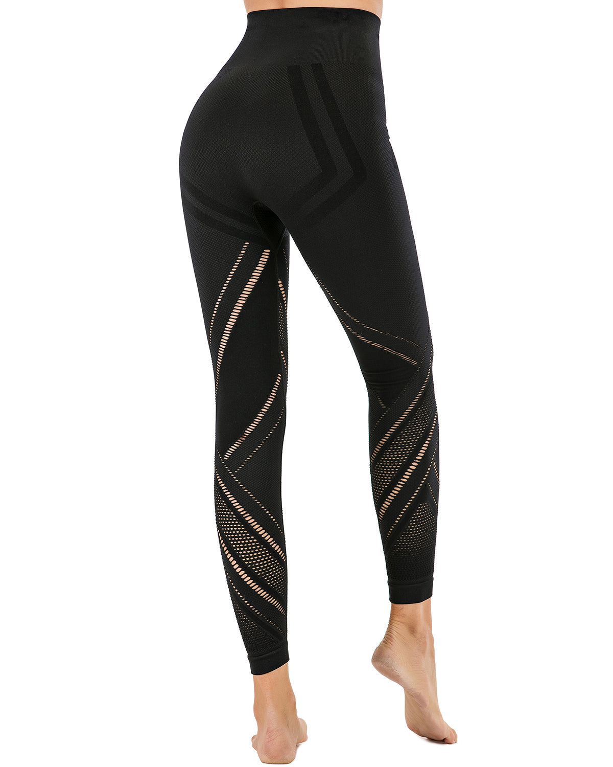 Leggings Chantele Hollow Out - Nero