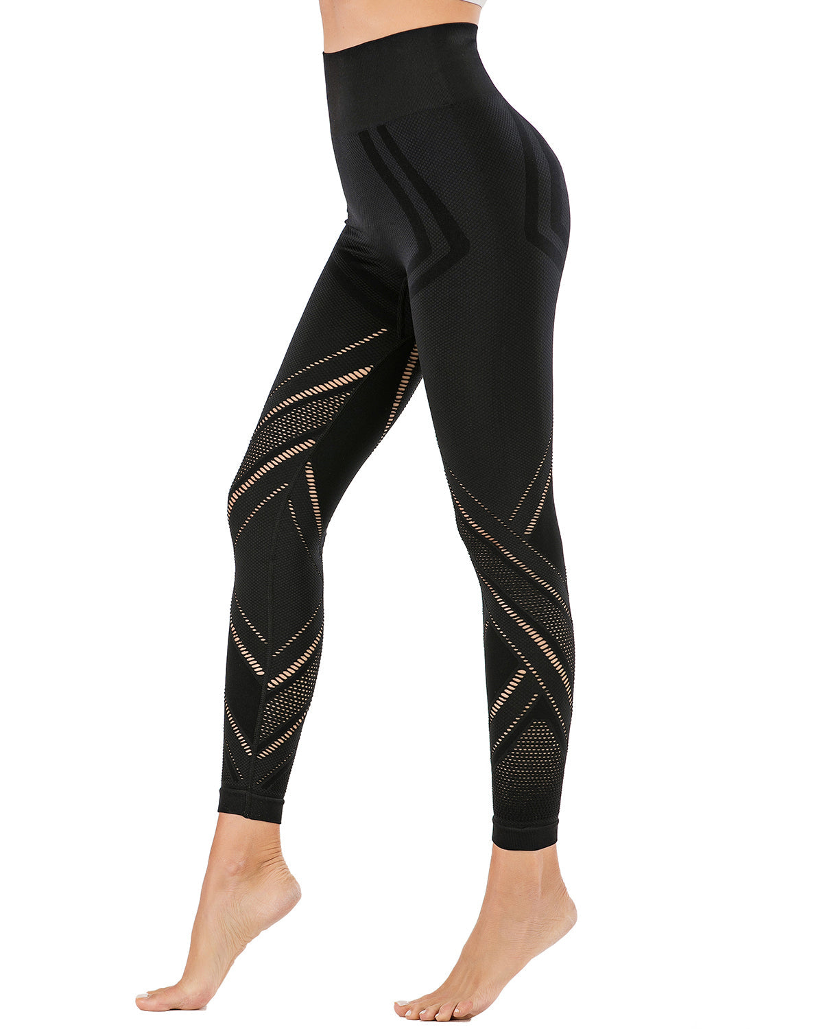 Leggings Chantele Hollow Out - Nero
