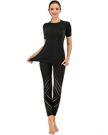 Leggings Chantele Hollow Out - Nero