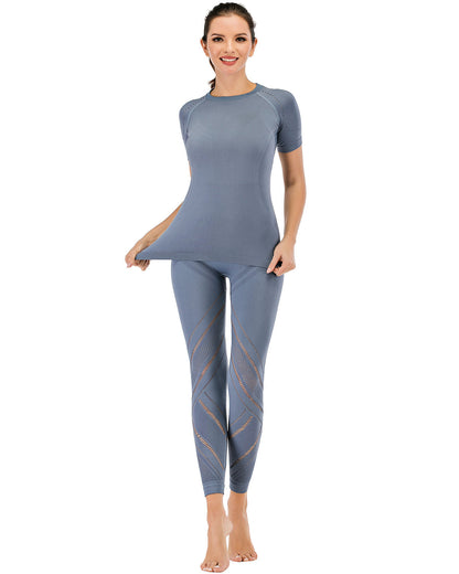 Leggings Chantele Hollow Out - Blu