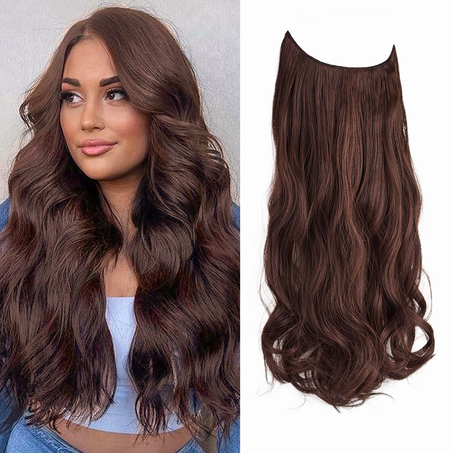 Wave Halo Clip in Hair Extensions