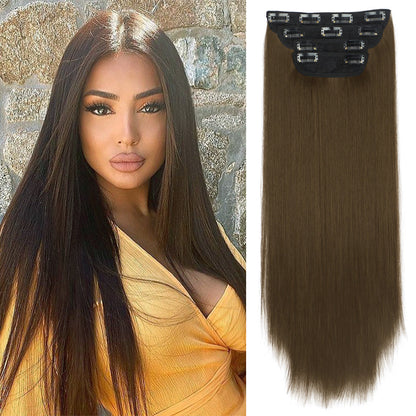 Long Straight Clip in Hair Extensions (4PCS)