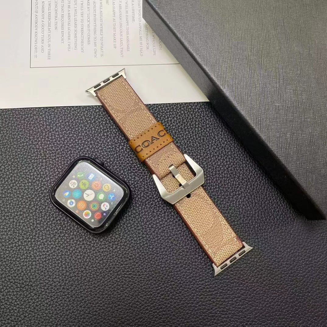 Coffee Leather Apple Watch Straps