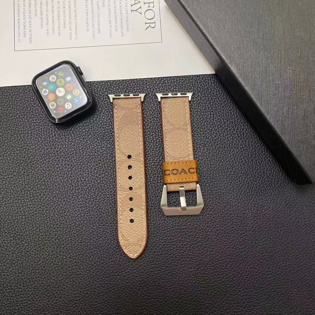 Coffee Leather Apple Watch Straps