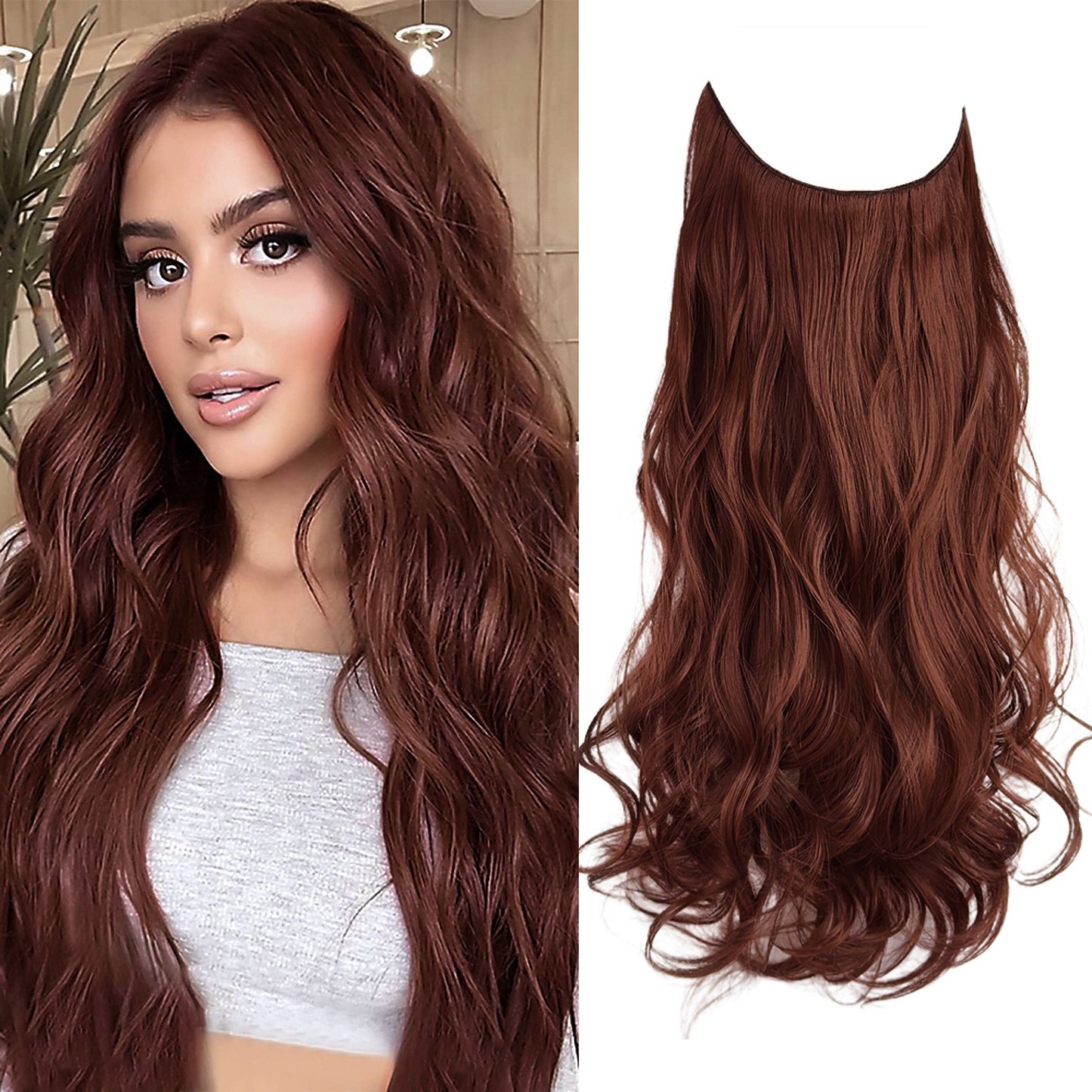 Wave Halo Clip in Hair Extensions