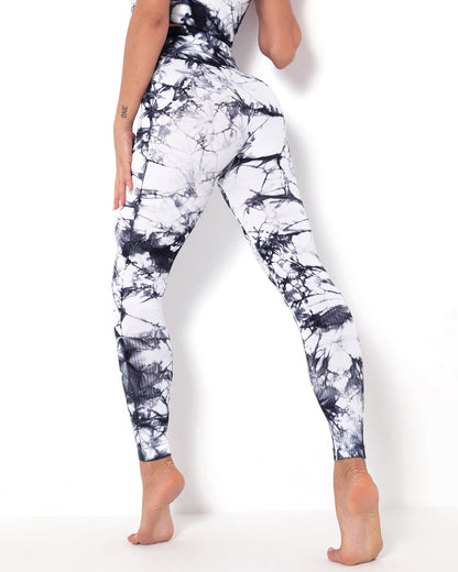 Leggings senza cuciture Diamond Dye - Bianco