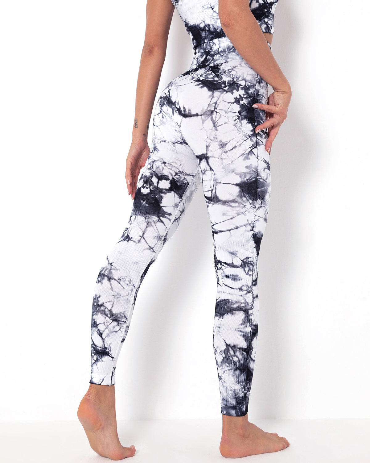 Leggings senza cuciture Diamond Dye - Bianco