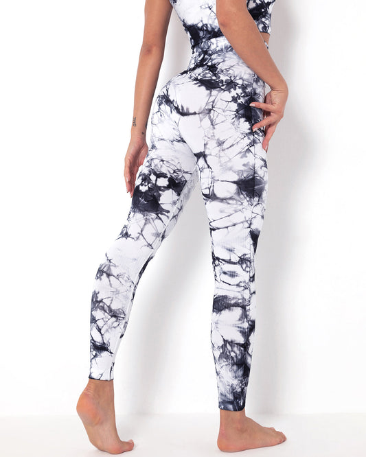 Leggings senza cuciture Diamond Dye - Bianco