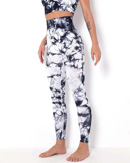 Leggings senza cuciture Diamond Dye - Bianco