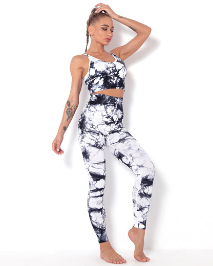 Leggings senza cuciture Diamond Dye - Bianco