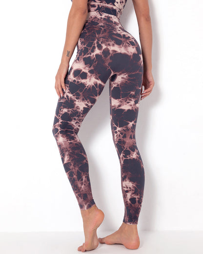Leggings senza cuciture Diamond Dye - Viola