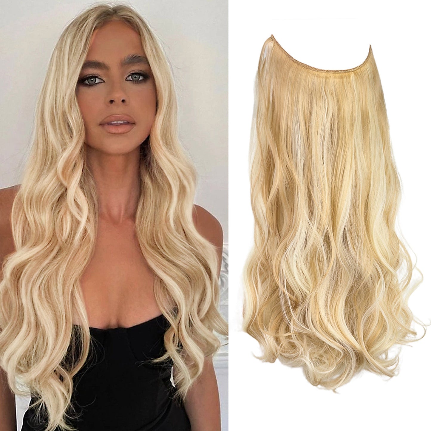 Wave Halo Clip in Hair Extensions