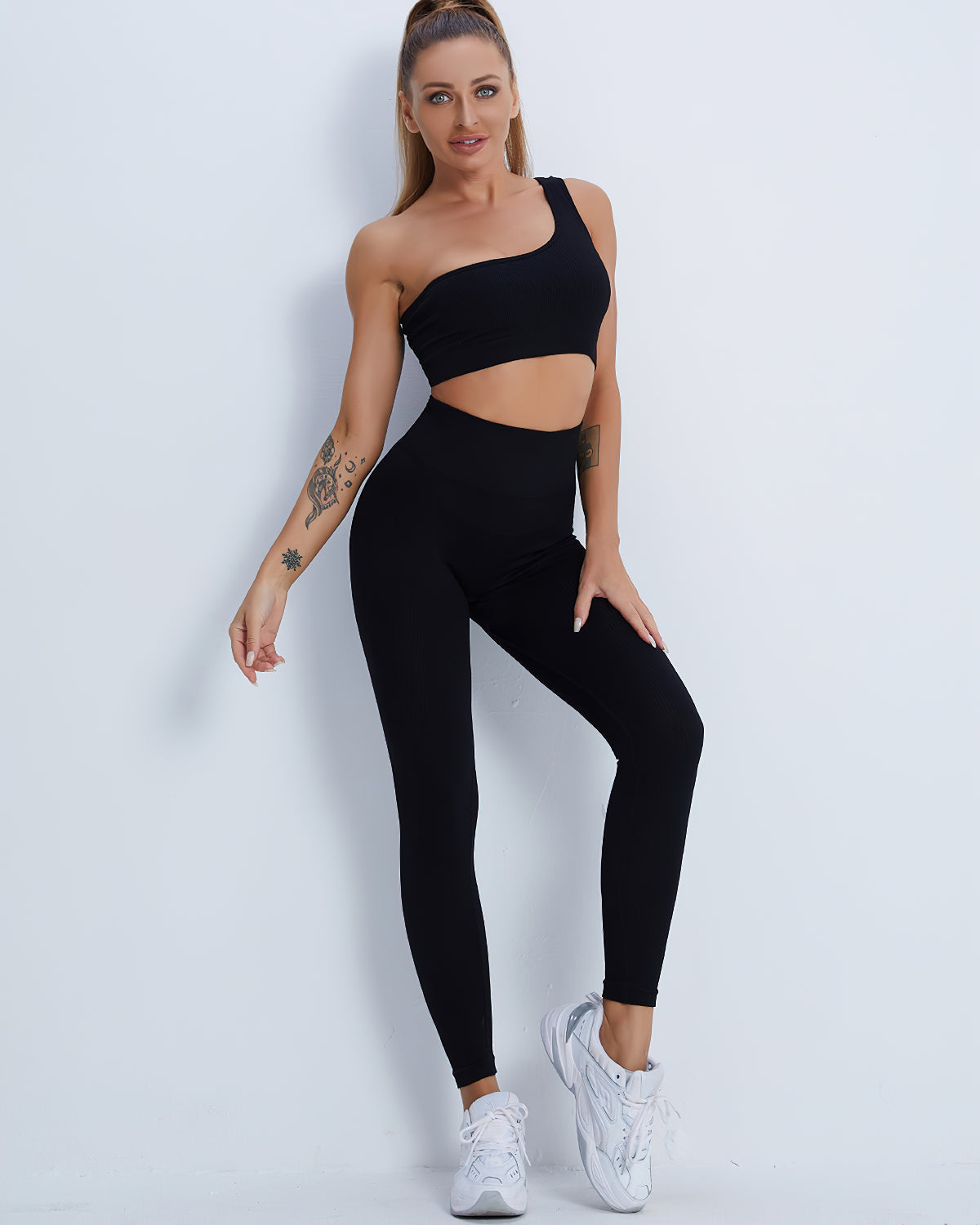 Leggings senza cuciture Domele - Nero