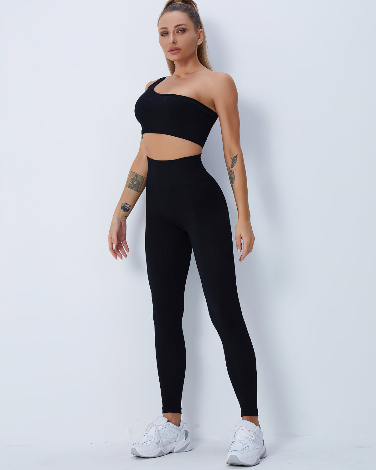 Leggings senza cuciture Domele - Nero