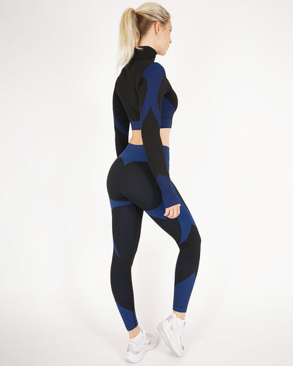 Leggings senza cuciture Embrace - Blu