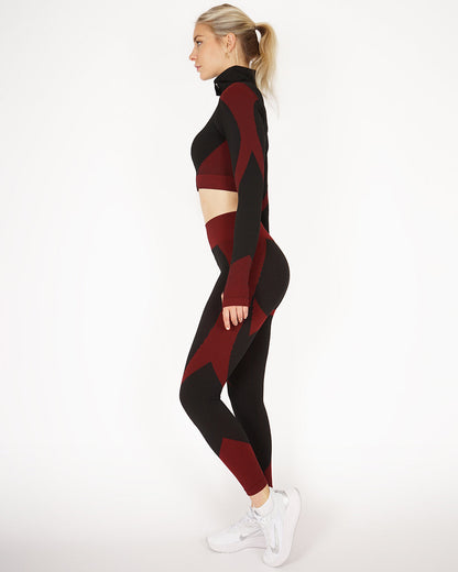 Leggings senza cuciture Embrace - Rosso