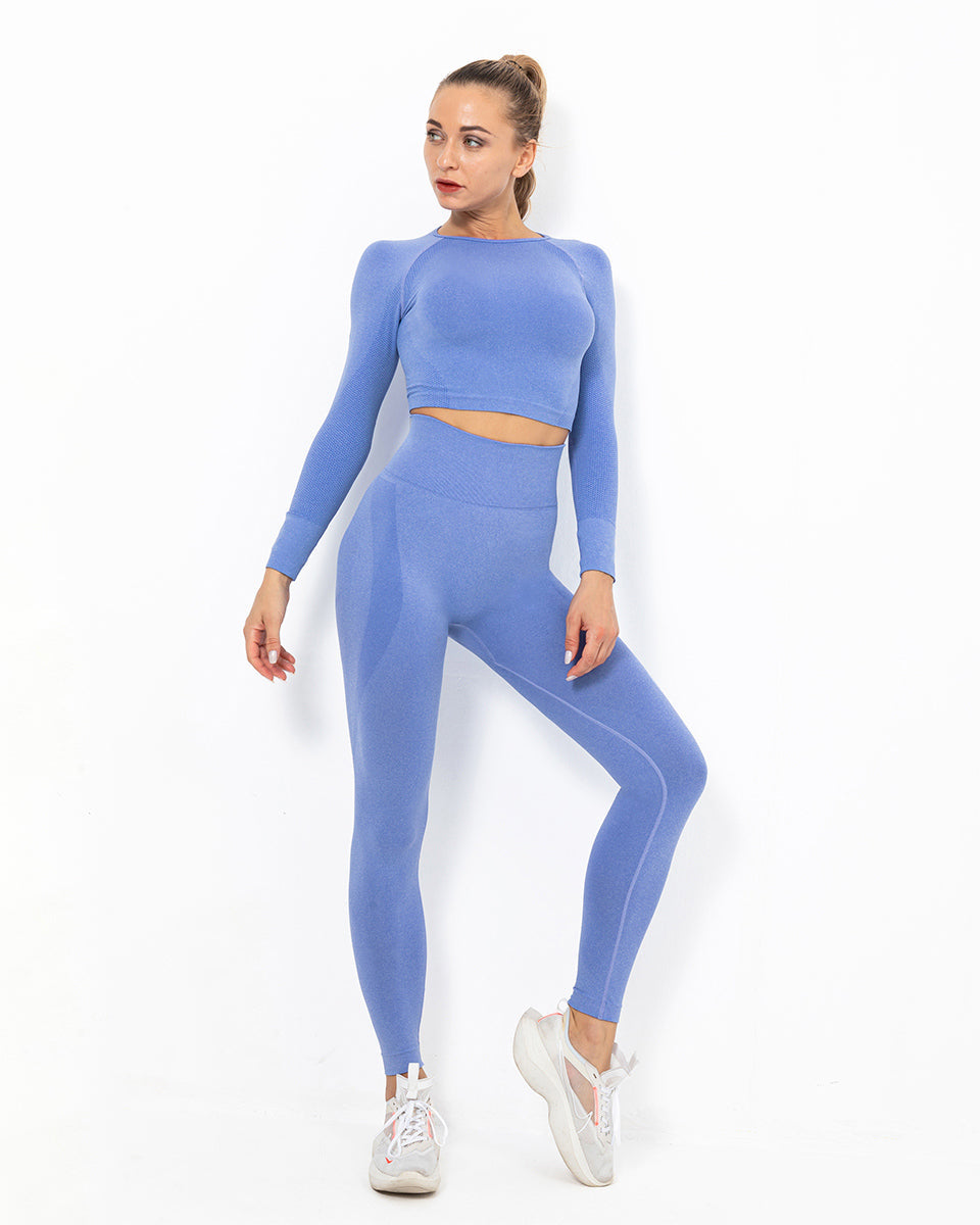 Leggings senza cuciture Felicity - Azzurro