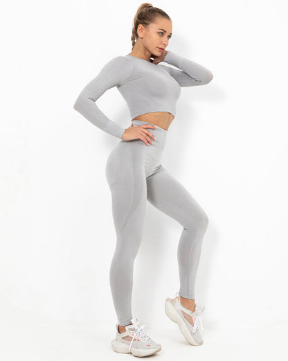 Leggings senza cuciture Felicity - Grigio chiaro