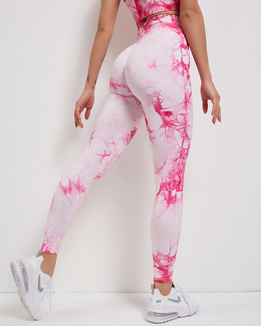 Leggings senza cuciture Fojo Dye - Rosa