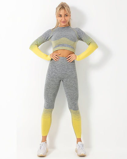 Leggings senza cuciture Harmony - Giallo