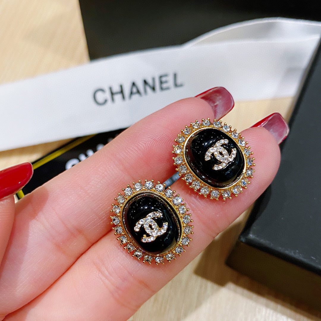 Elegant Crystal Rectangle Earrings