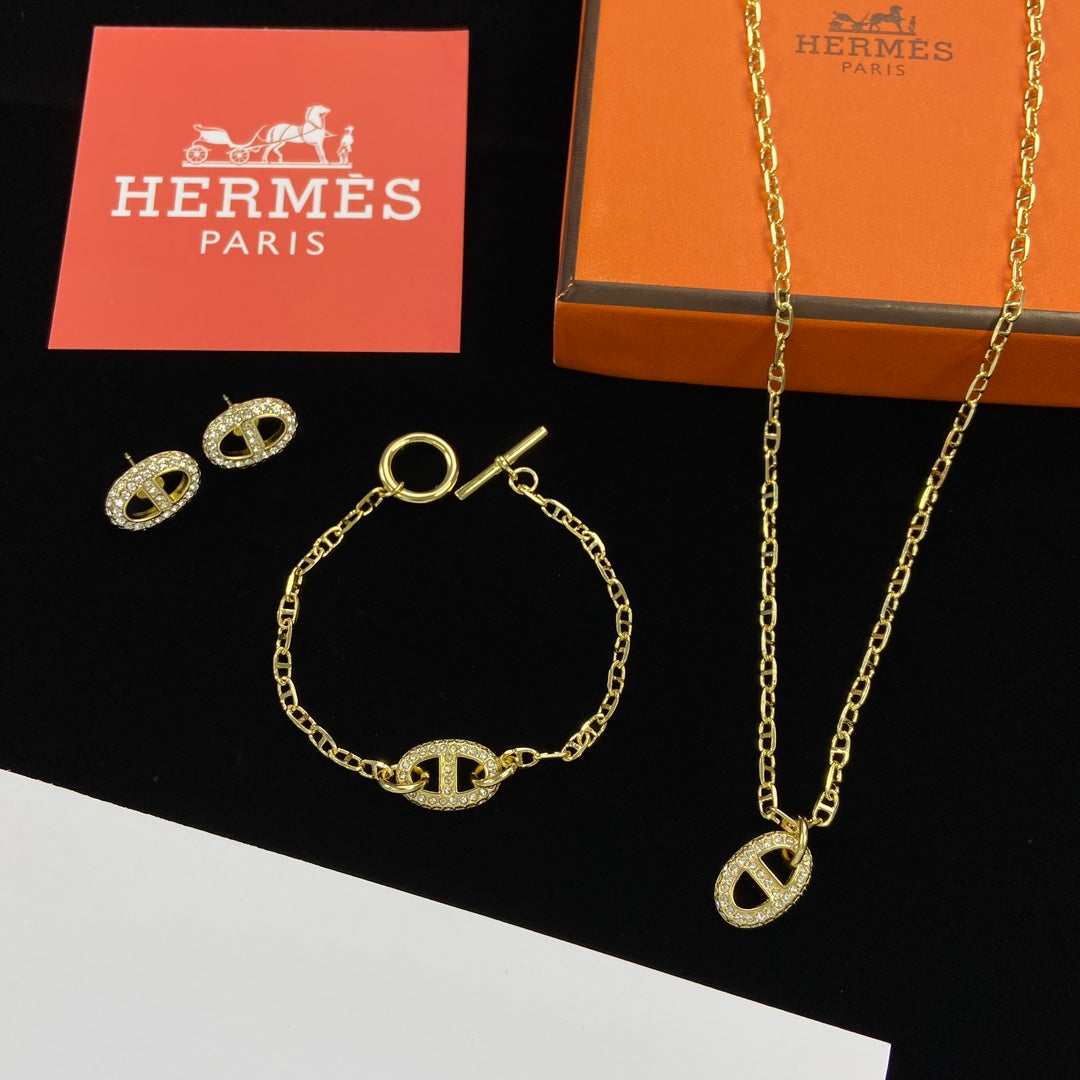 Set di gioielli in oro farandola classica