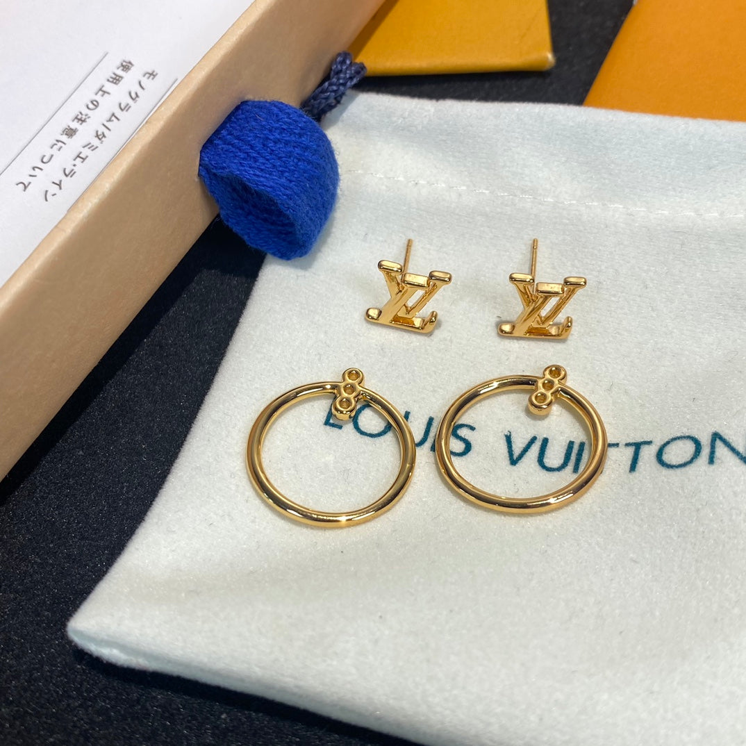 Fashion Letter Hoop Earrings