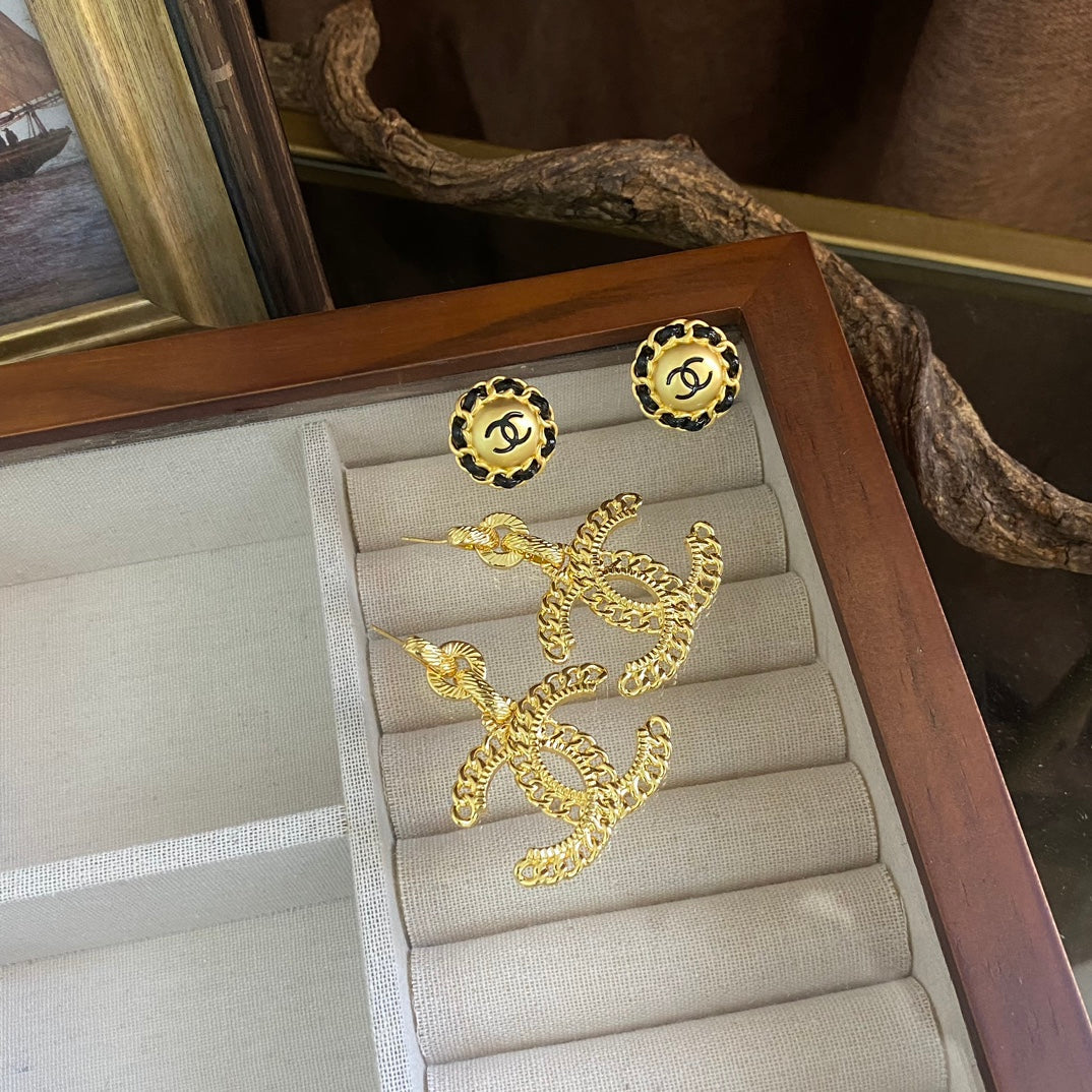 Large Golden Earrings