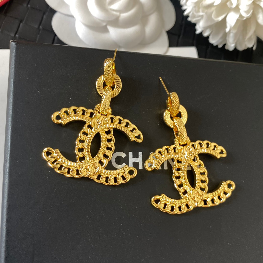 Large Golden Earrings