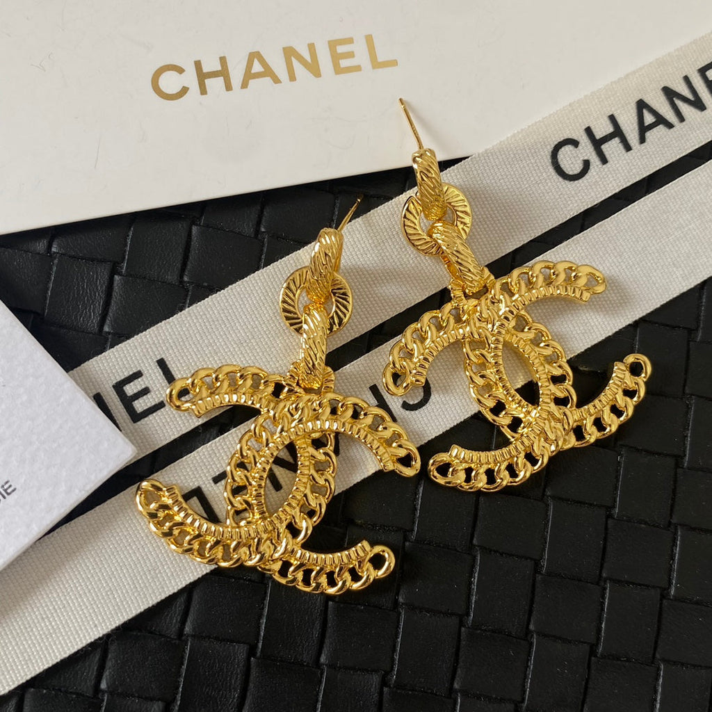 Large Golden Earrings