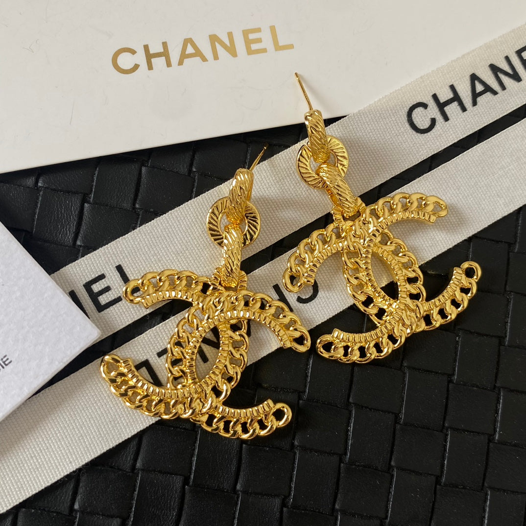 Large Golden Earrings