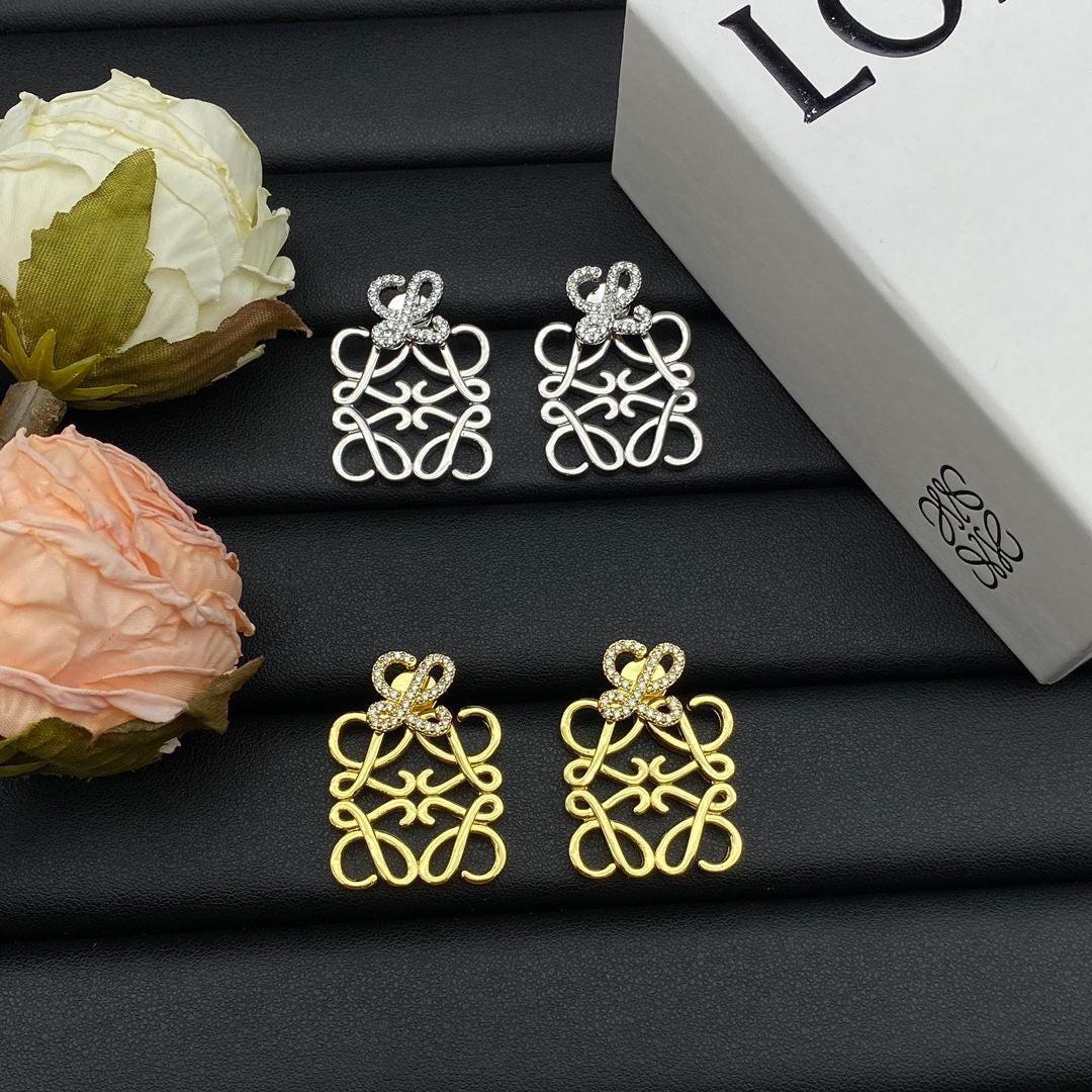 Orecchini vintage con diamanti
