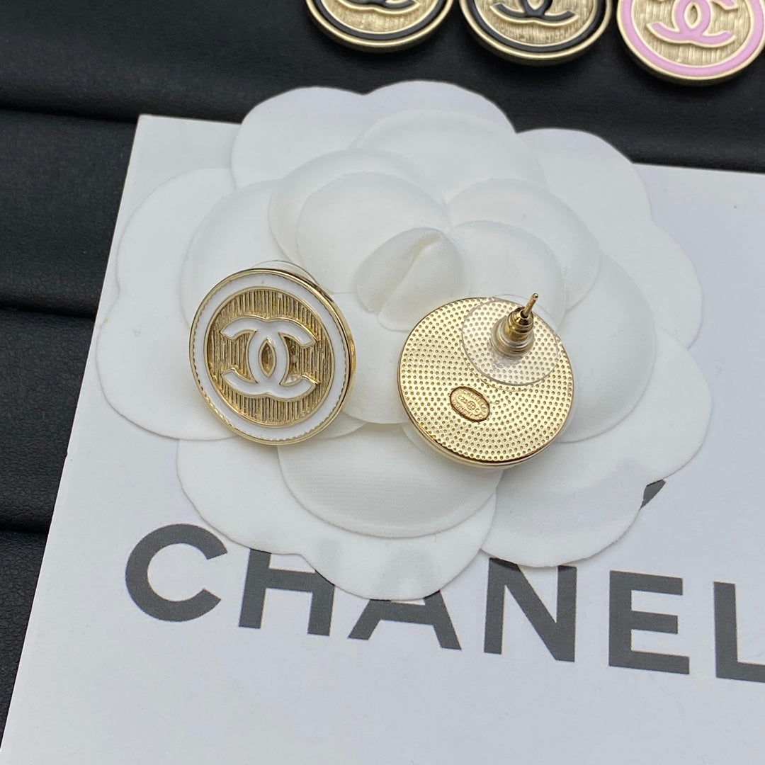 Vintage Round Metal Earrings