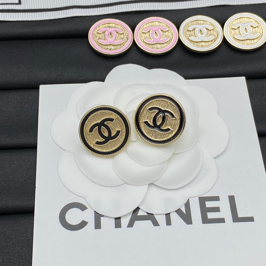 Vintage Round Metal Earrings