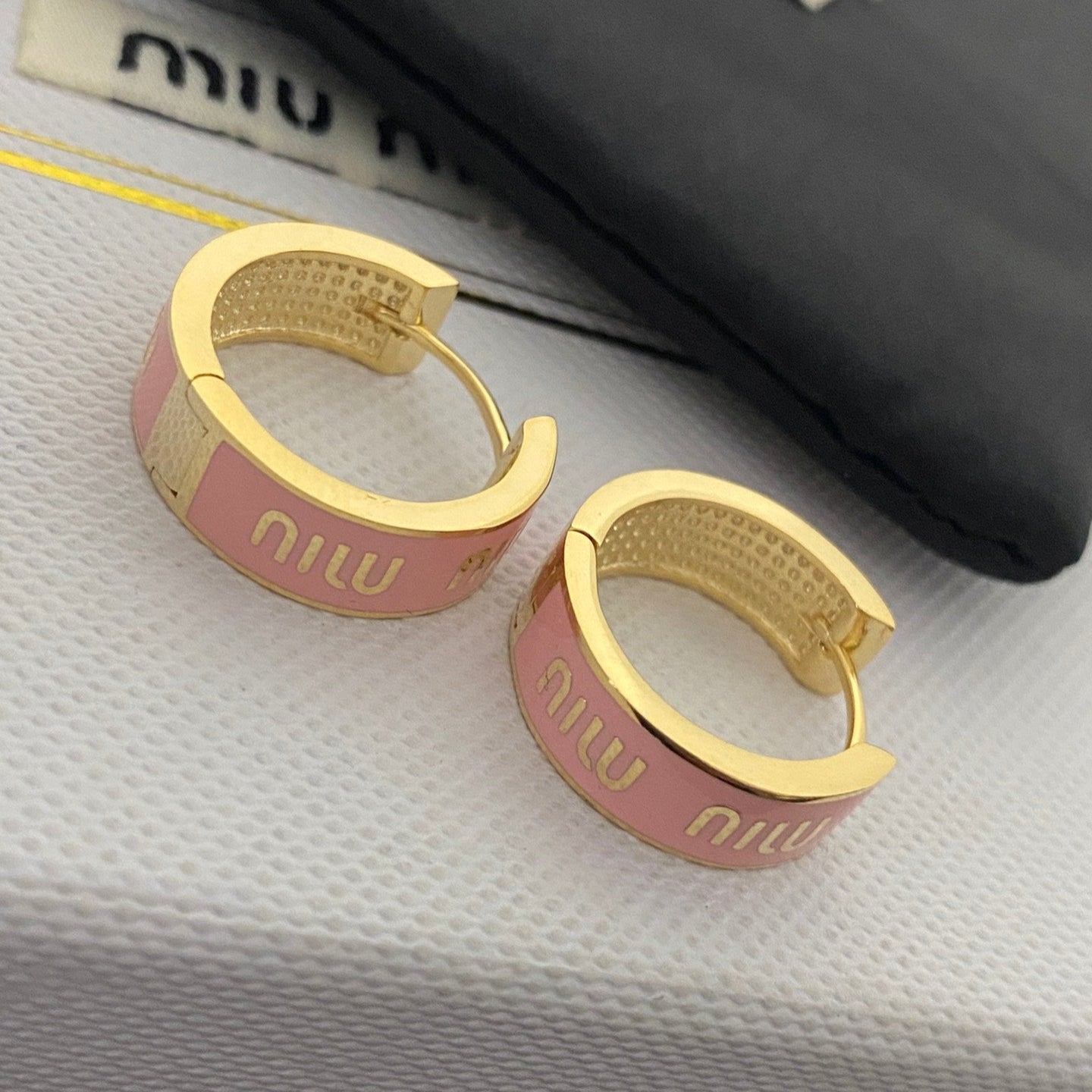 Enamel Brass Earrings